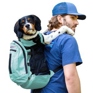 SOLD NWT K9 Sport Sack Air+ Plus: Small Mint (Aqua) Dog Backpack/Carrier & Block